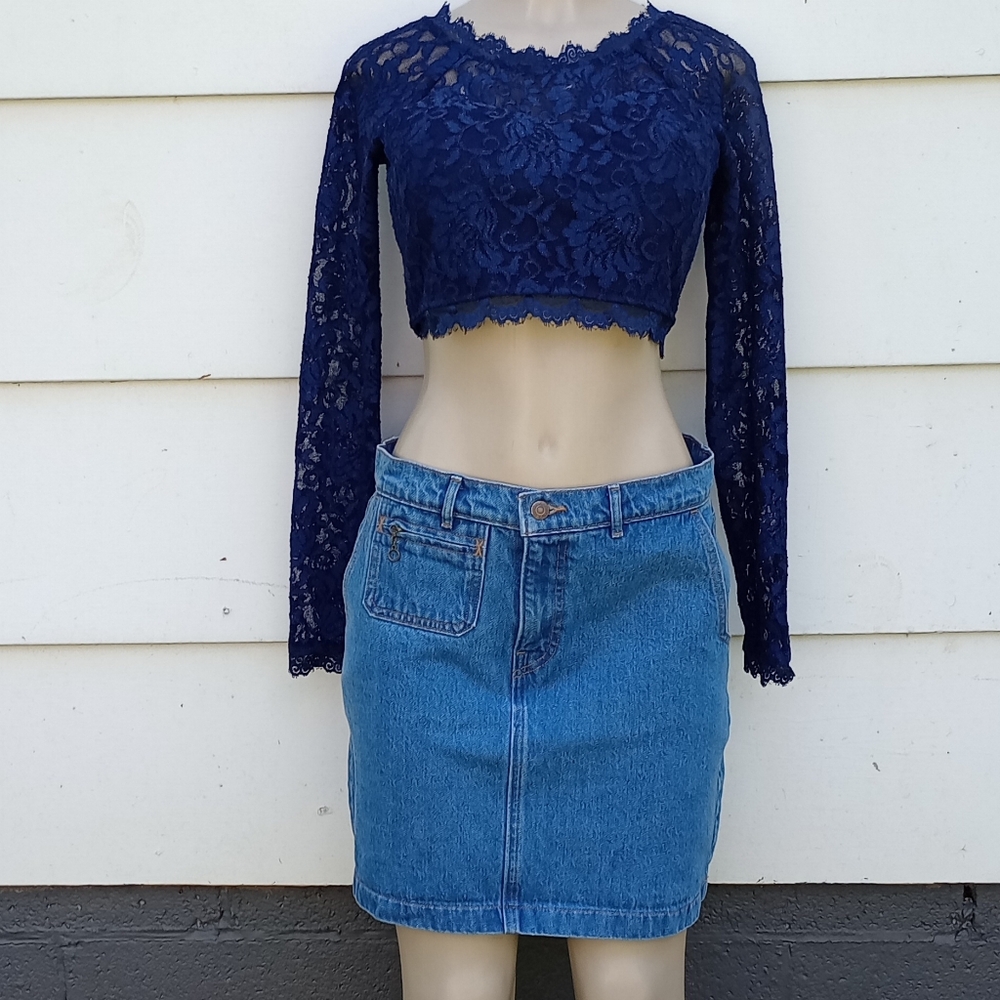 Levi's Zipper Pocket Jean Skirt